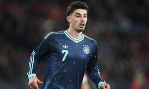 Havertz lạc lõng trong hình hài của một số 9 tại tuyển Đức