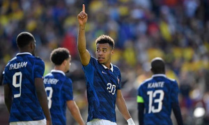 Sao trẻ Doue rực sáng ngày Pháp thắng dễ Colombia