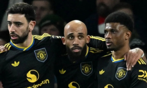 Chấm điểm Man Utd: Bruno Fernandes rực sáng; Ugarte gây thất vọng