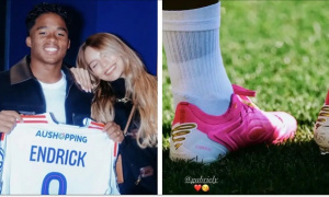 Endrick tri ân vợ bằng đôi giày đặc biệt khi lên tuyển Brazil