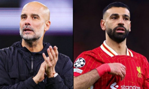 Pep Guardiola gọi Mohamed Salah là huyền thoại bóng đá Anh