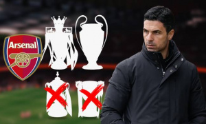 Arteta cần cái đầu lạnh để Arsenal tránh thảm họa trắng tay