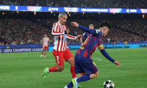 Pedri dính chấn thương gân kheo ở trận thua Atletico