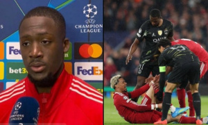 Konate gửi lời cầu nguyện cho Ekitike sau chấn thương nặng