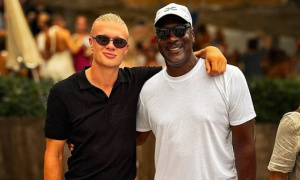 Erling Haaland hội ngộ Michael Jordan tại Địa Trung Hải