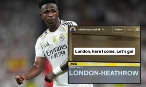Đại diện Vinicius tới London, fan Arsenal mơ về bom tấn