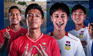 Myanmar 1-0 Lào: Chủ nhà mở tỷ số ngay phút thứ 2