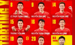 Việt Nam 0-0 Campuchia: Bộ 3 'Hên - Son - Lộc' ngồi dự bị
