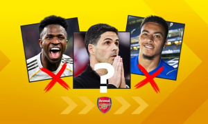 Xuất hiện 3 kịch bản của Arsenal sau khi hụt Vinicius Jr