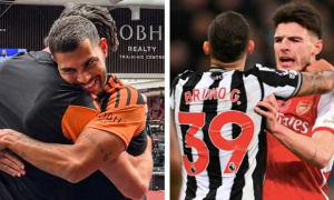 Rice và Guimaraes 'từ thù hoá bạn' tại Arsenal