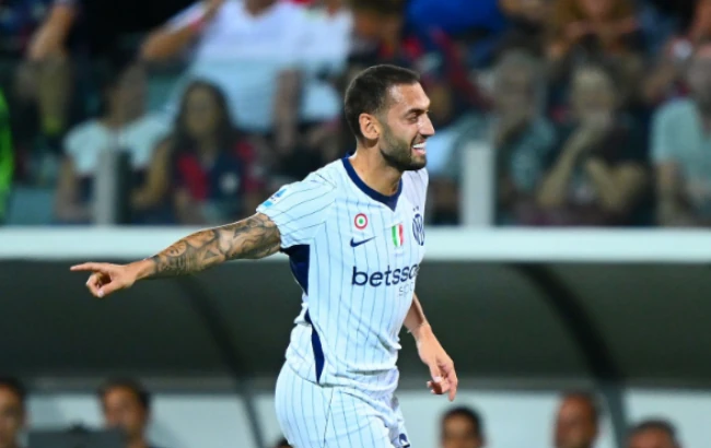 Calhanoglu lập công giúp Inter Milan đánh bại Cagliari