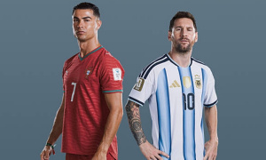 Ronaldo và Messi lần đầu đá chung đội ở trận chia tay Tevez