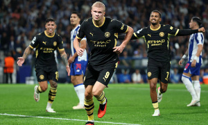 Haaland lập cú đúp giúp Man City đả bại Porto
