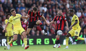 Rượt đuổi nghẹt thở, Bournemouth chia điểm với Brentford