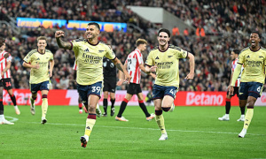 Siêu phẩm của Bruno Guimaraes giúp Arsenal vượt khó trước Sunderland