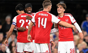 Thần đồng Max Dowman bùng nổ, Arsenal đè bẹp Ipswich Town tại EFL Cup