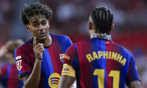 Chấm điểm Barcelona: Song tấu Raphinha - Yamal thăng hoa