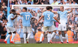 Man City hạ Sunderland 5-3 để giữ đỉnh bảng Ngoại hạng Anh