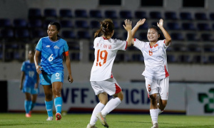 U17 nữ Việt Nam thắng 20-0, chiếm đỉnh bảng vòng loại châu Á