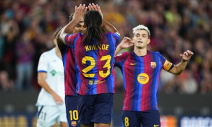Barca đánh sập hàng phòng ngự Getafe bằng bài kiểm soát đỉnh cao