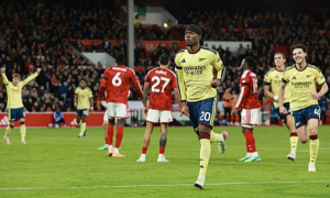 Arteta hết lời khen Madueke sau trận thắng Nottingham