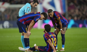 Xavi Espart của Barcelona nghỉ thi đấu 7 tuần sau El Clasico