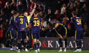 Arsenal chính thức kháng cáo thẻ đỏ của thần đồng Max Dowman