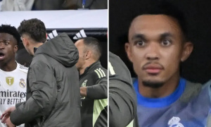 Phản ứng “gây bão” của Trent Alexander-Arnold trước cơn thịnh nộ của Vinicius Junior
