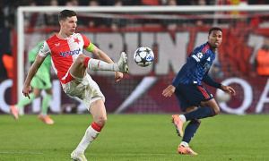 Lukas Provod không hài lòng với cách Arsenal giành chiến thắng trên sân Slavia Prague