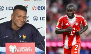 Mbappe hài hước gợi mở tương lai Upamecano, khiến phòng họp báo bật cười