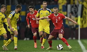 Thụy Sĩ áp đảo Thụy Điển, rộng đường giành vé đến World Cup 2026
