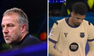 Araujo bị truất quyền thi đấu: Góc nhìn thận trọng từ Hansi Flick sau thất bại của Barca