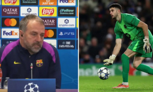 Hansi Flick bảo vệ lựa chọn của mình và khẳng định Joan Garcia giữ vai trò số một tại Barcelona