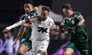 Santos thắng nghẹt thở Palmeiras, Neymar là linh hồn trận đấu