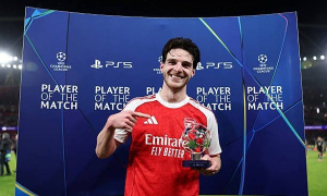 Rice “gánh” Arsenal trước Bayern: Đẳng cấp của tiền vệ số 1 hành tinh