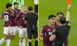 Lucas Paqueta 'mất kiểm soát' nhận thẻ đỏ lãng xẹt, West Ham gục ngã trước Liverpool