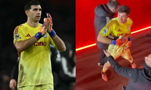 Emiliano Martinez nổi đóa với CĐV Arsenal sau thảm bại