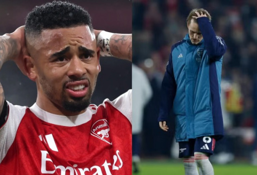 Odegaard lạc nhịp, Jesus trở thành gánh nặng của Arsenal