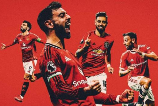 Xếp hạng 6 mùa giải của Bruno Fernandes tại Man Utd