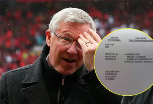 Bản danh sách mật phơi bày nỗi tiếc nuối của Sir Alex