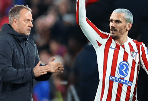 Hansi Flick ví Griezmann như đang khiêu vũ trên sân cỏ