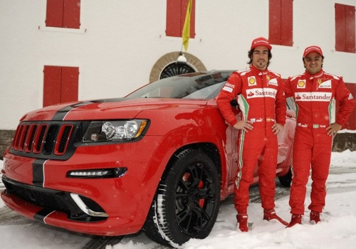Alonso và Massa nhận Jeep Grand Cherokee SRT8 đặc biệt
