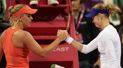 Wozniacki bị loại sớm ở Qatar Open