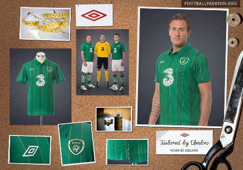 Trang phục, áo thi đấu chính thức của đội tuyển Ireland tại EURO 2012