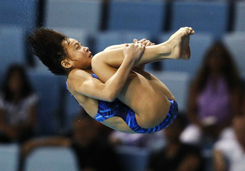 Gương mặt ngộ nghĩnh khi 'bay' của các VĐV nhảy cầu