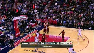 Video: Trận đấu giữa Cavaliers vs Wizard (127-89)