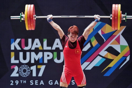Video lực sĩ Trịnh Văn Vinh phá kỷ lục SEA Games