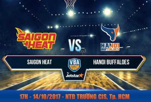 Video trực tiếp VBA 2017: Saigon Heat vs Hanoi Buffaloes