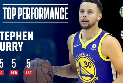 Video NBA: Màn trình diễn bùng nổ của Stephen Curry trước Sixers