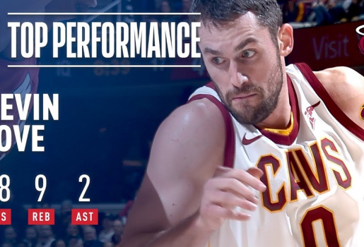 Video NBA: Kevin Love chơi cực hay trong chiến thắng của CAVs trước Miami Heat